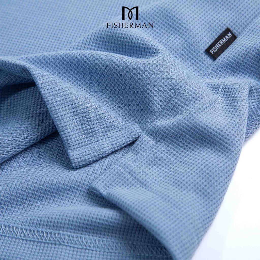Áo polo nam local brand tay phối màu  phong cách trẻ trung năng động Fisherman