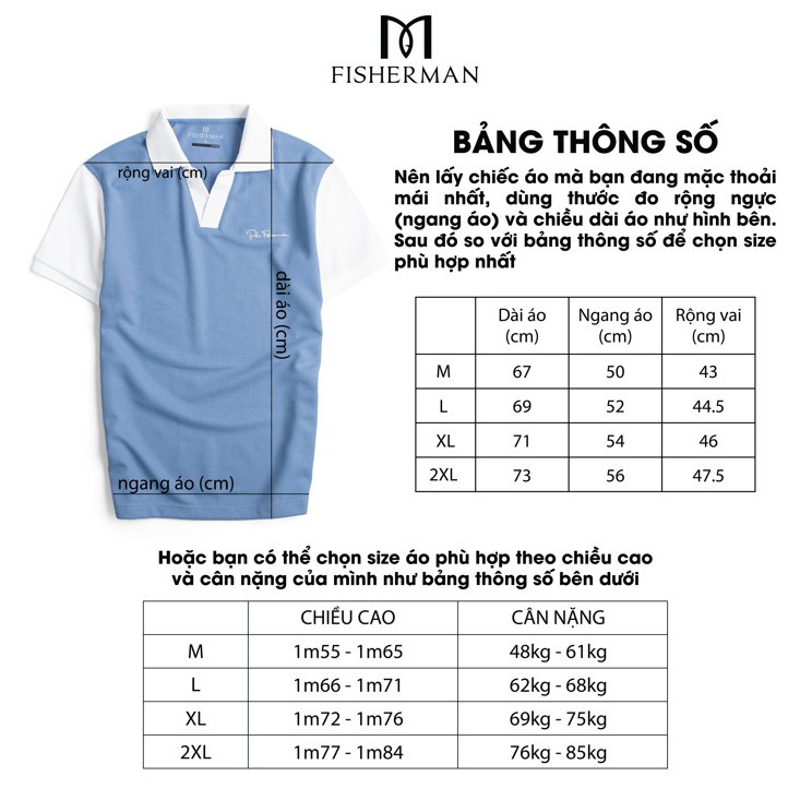 Áo polo nam local brand tay phối màu  phong cách trẻ trung năng động Fisherman