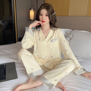 Bộ đồ ngủ lụa hàng Quảng Châu chất đẹp mặc siêu mát và thoải mái