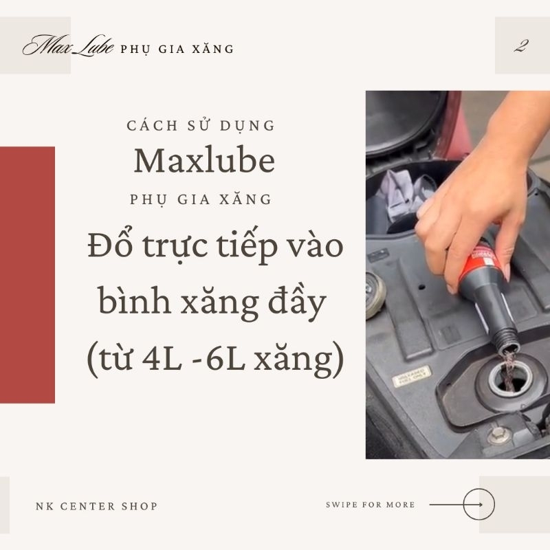 Dung Dịch Vệ Sinh Kim Phun, Súc Béc Xăng Xe máy MAXLUBE Làm Sạch Cặn Cacbon Buồng Đốt Nhập USA