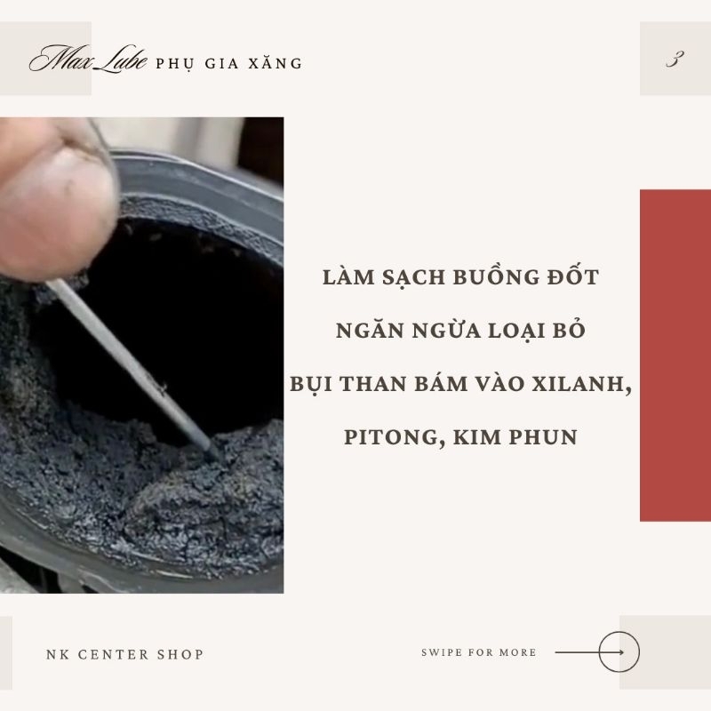 Dung Dịch Vệ Sinh Kim Phun, Súc Béc Xăng Xe máy MAXLUBE Làm Sạch Cặn Cacbon Buồng Đốt Nhập USA