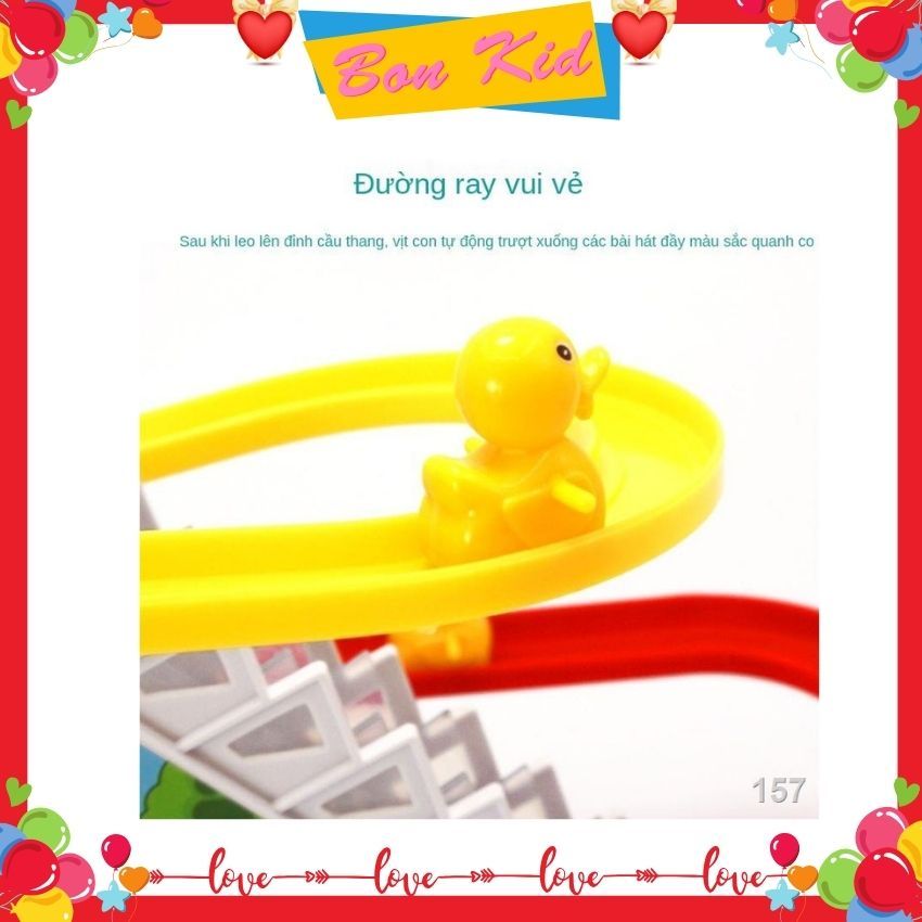 Đồ Chơi Vịt Vàng Leo Cầu Thang Với Âm Thanh Vui Nhộn, Đèn Nháy Đẹp Mắt Cho Bé Yêu