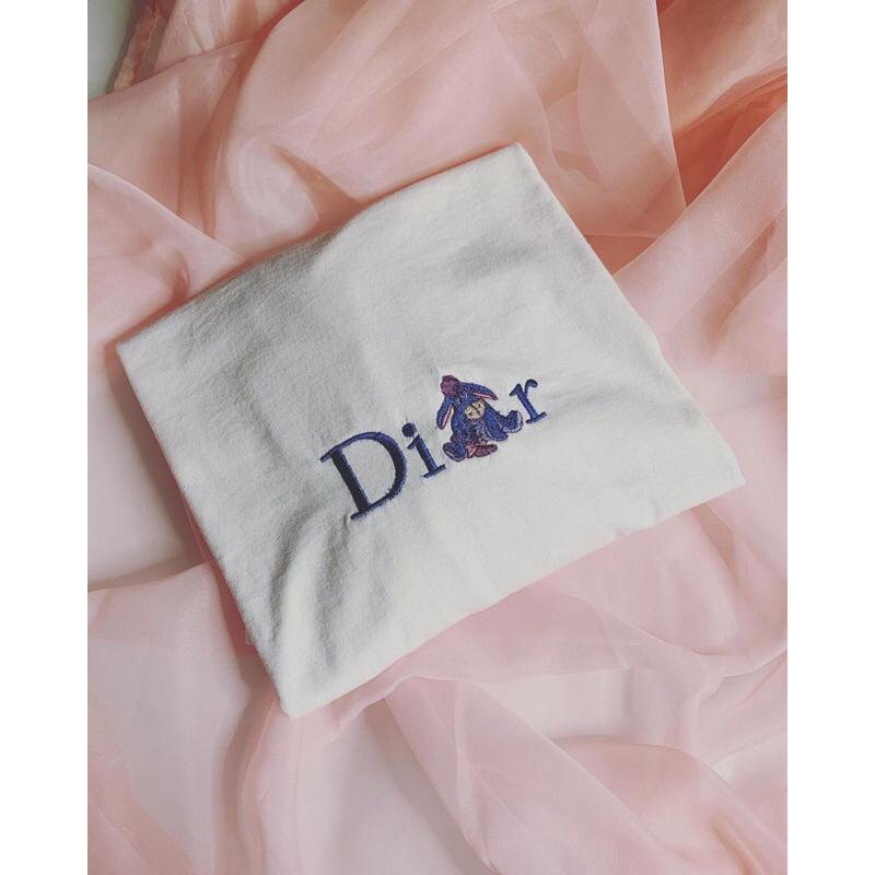 Áo Thun thêu hình Eeyore , Áo đôi Nam Nữ , Áo thun oversize