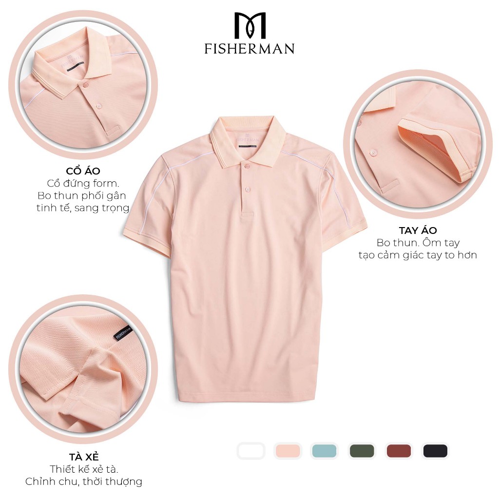 Áo polo nam  local brand heidi cao cấp chất vải polo thoáng mát trẻ trung lịch lãm nhiều màu Fisherman