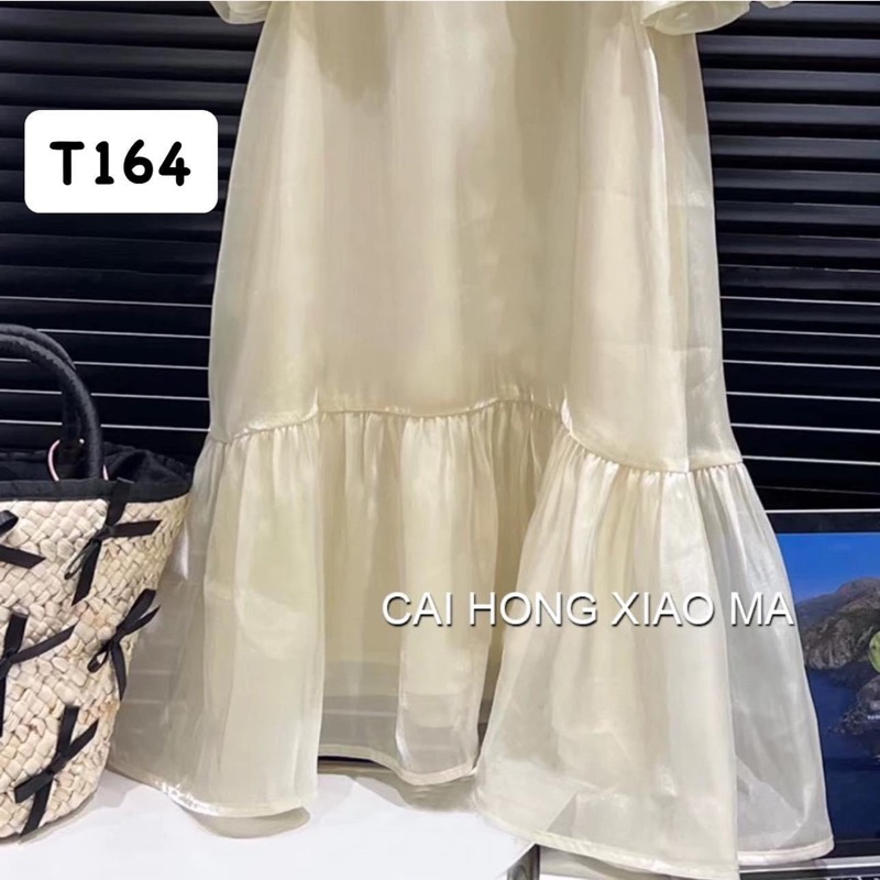 T164 Váy cho bé váy tơ bóng cổ cánh tiên cho bé gái