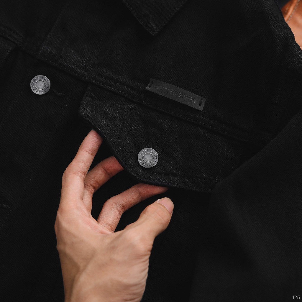 Áo Khoác Jeans Nam ICONDENIM Basic Dày Dặn - AKID0125