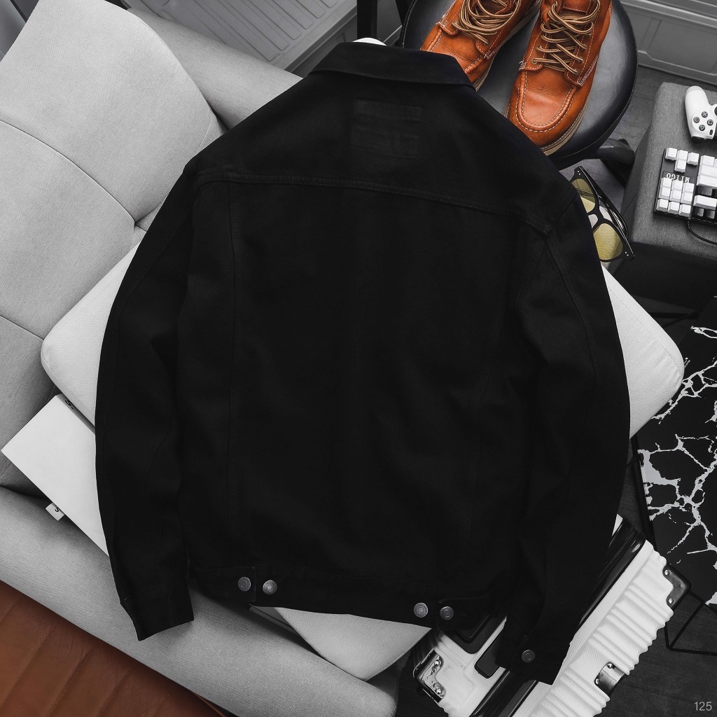Áo Khoác Jeans Nam ICONDENIM Basic Dày Dặn - AKID0125