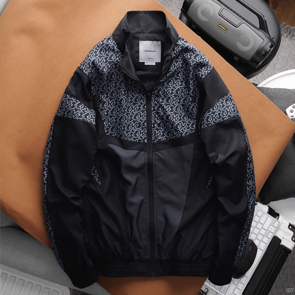 Áo Khoác ICONDENIM Signature Monogram Windbreaker Chất Dù Chống Thấm - AKID0107