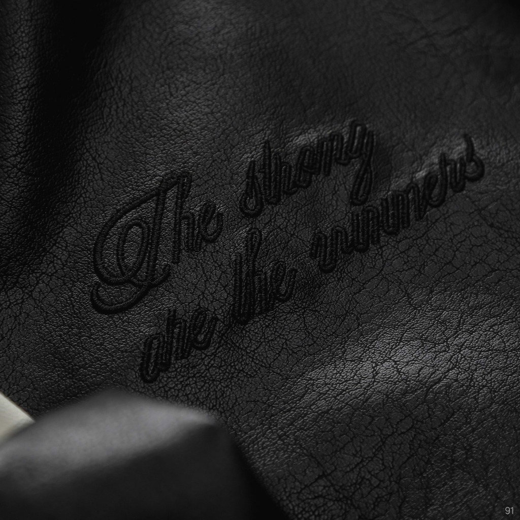 Áo Khoác Bomber Leather ICONDENIM The Strong Are The Winners Chất Da Dày Dặn - AKID0091