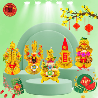 Bông tỏi thần tài ngọc thực, tháp tỏi ông địa phong thủy tài lộc đậu ngũ cốc nhiều mẫu - TỎI CÁT TƯỜNG