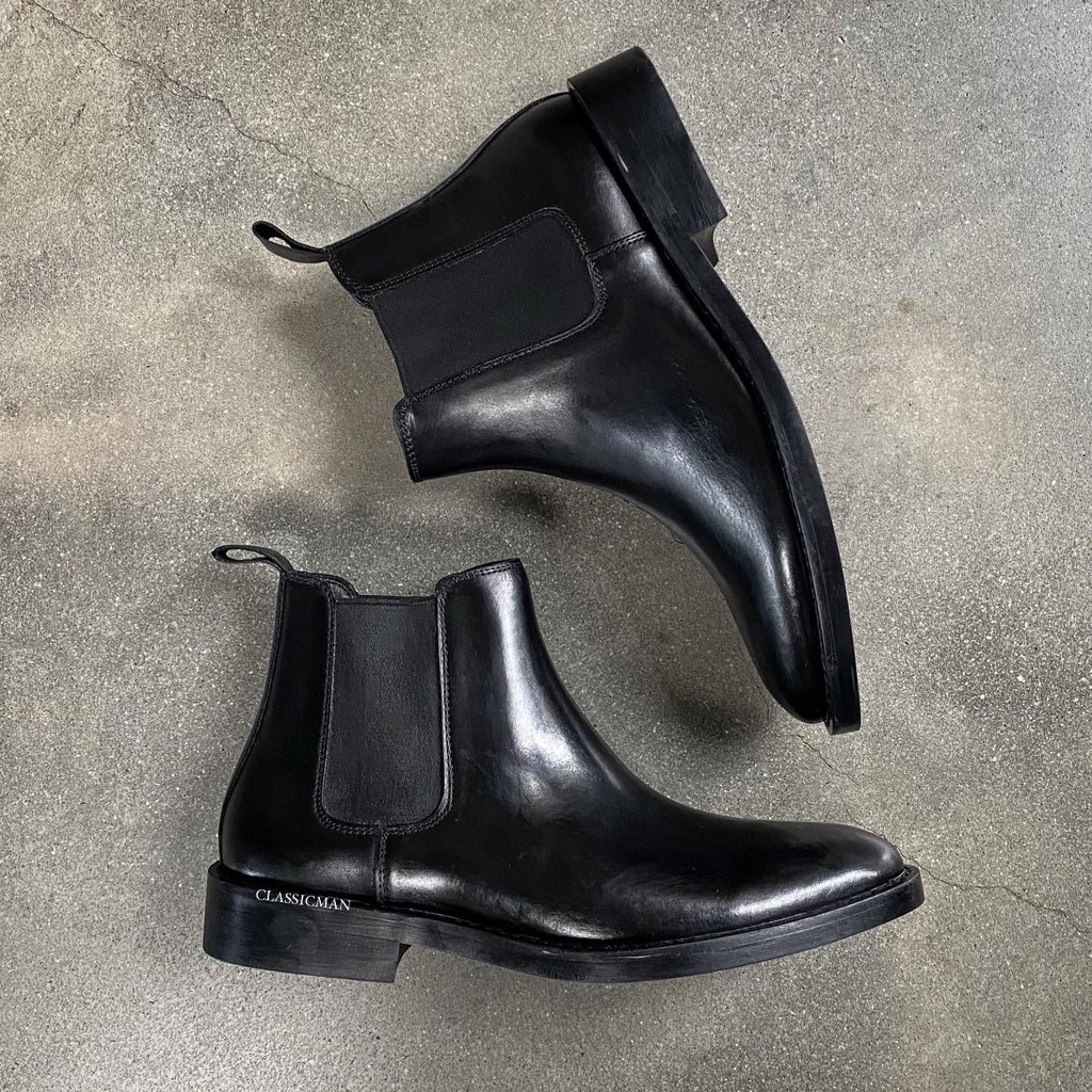 Giày boots nam Chellsea Boots Classic đế khâu chắc chắn