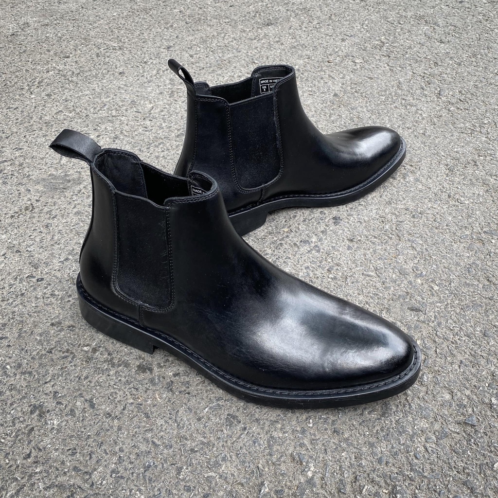 Giày boots nam Chellsea Boots Classic đế khâu chắc chắn