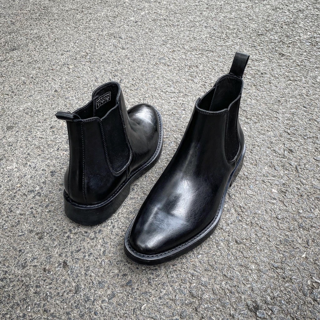 Giày boots nam Chellsea Boots Classic đế khâu chắc chắn