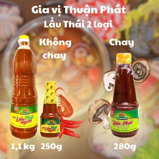 Bộ gia vị, sốt lẩu Thái chay Thuận Phát: 1 hũ sate cay chay + Sốt Thái chay - Sỉ, chính hãng