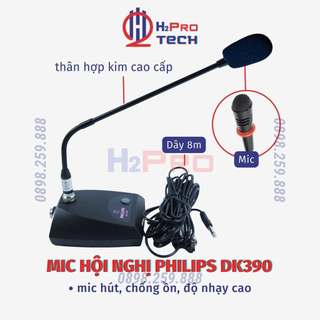 Micro hội nghị philips dk-390 độ nhạy cao, micro cổ ngỗng để bục phát biểu cao cấp chuyên dùng cho phòng họp -h2pro tech