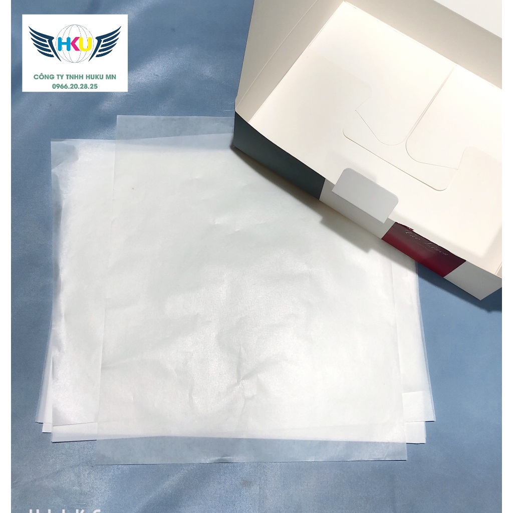 Combo 100 tờ 20x25cm giấy nến, giấy lót quần áo, giấy lót hai mặt bóng