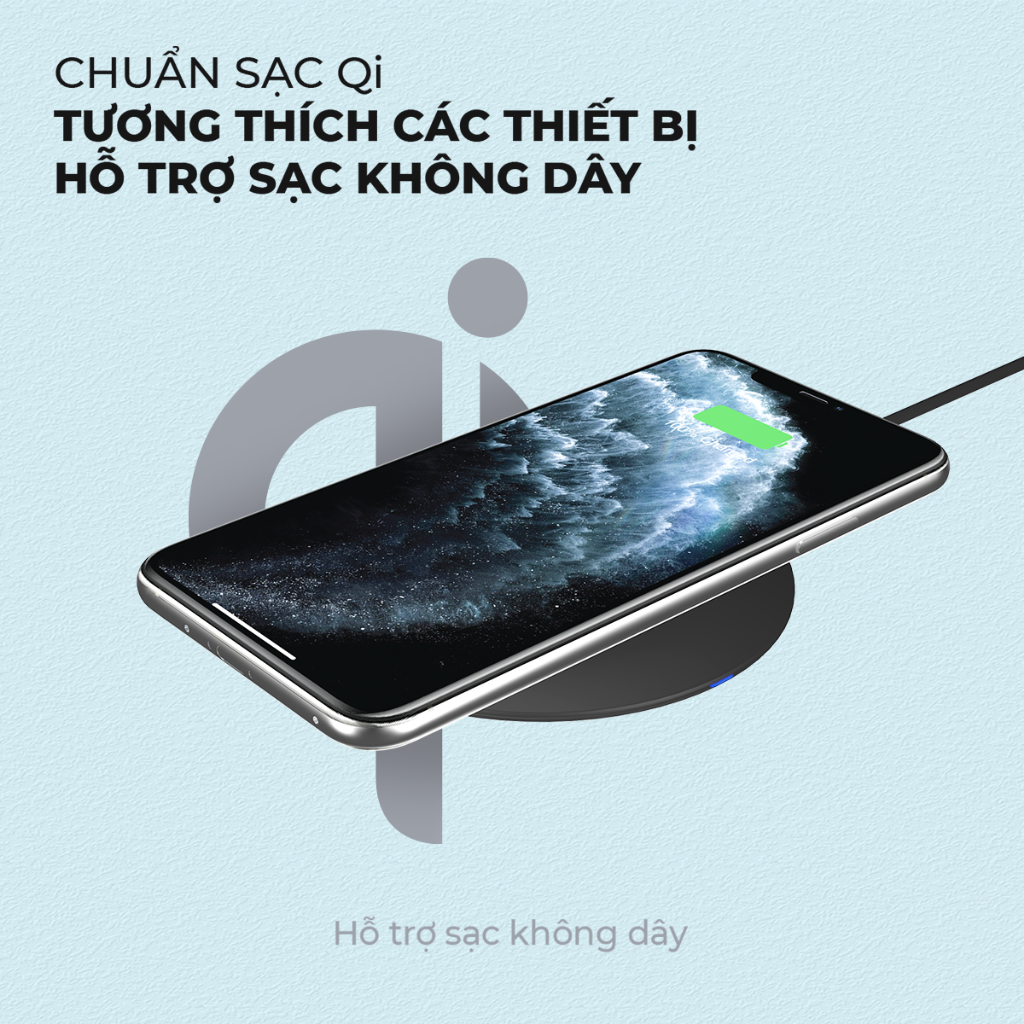 Đế sạc không dây Energizer 15W kèm cáp TypeC - WCP105