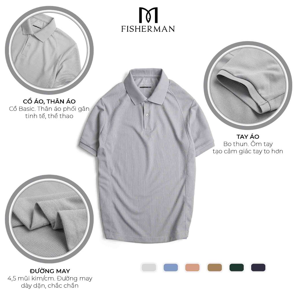 Áo polo nam  local brand gân bo viền phong cách trẻ trung năng động Fisherman