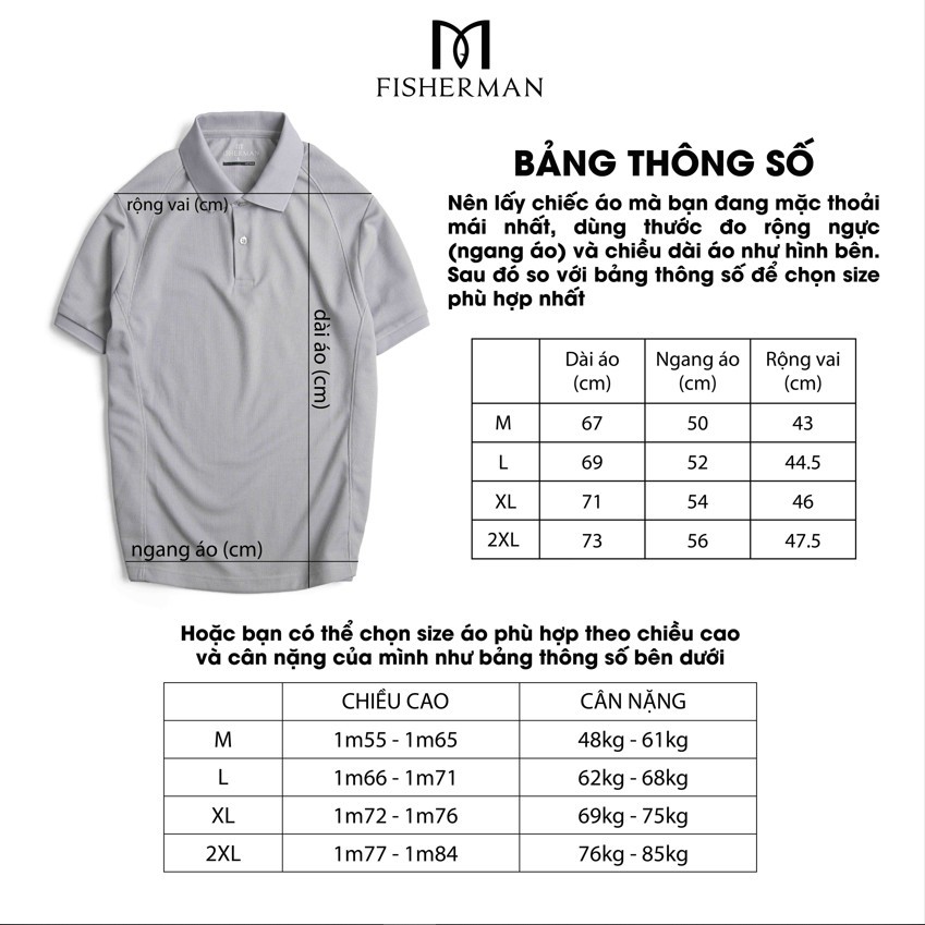 Áo polo nam  local brand gân bo viền phong cách trẻ trung năng động Fisherman