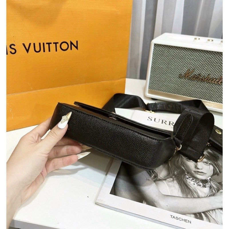 Sét túi đôi đeo chéo in chìm siêu xinh tiện lợi, hàng đẹp chuẩn như hình siêu hot 2023