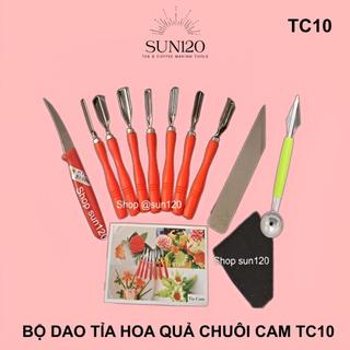 Bộ dao tỉa hoa quả chuôi CAM TC10 chống trơn chuyên nghiệp