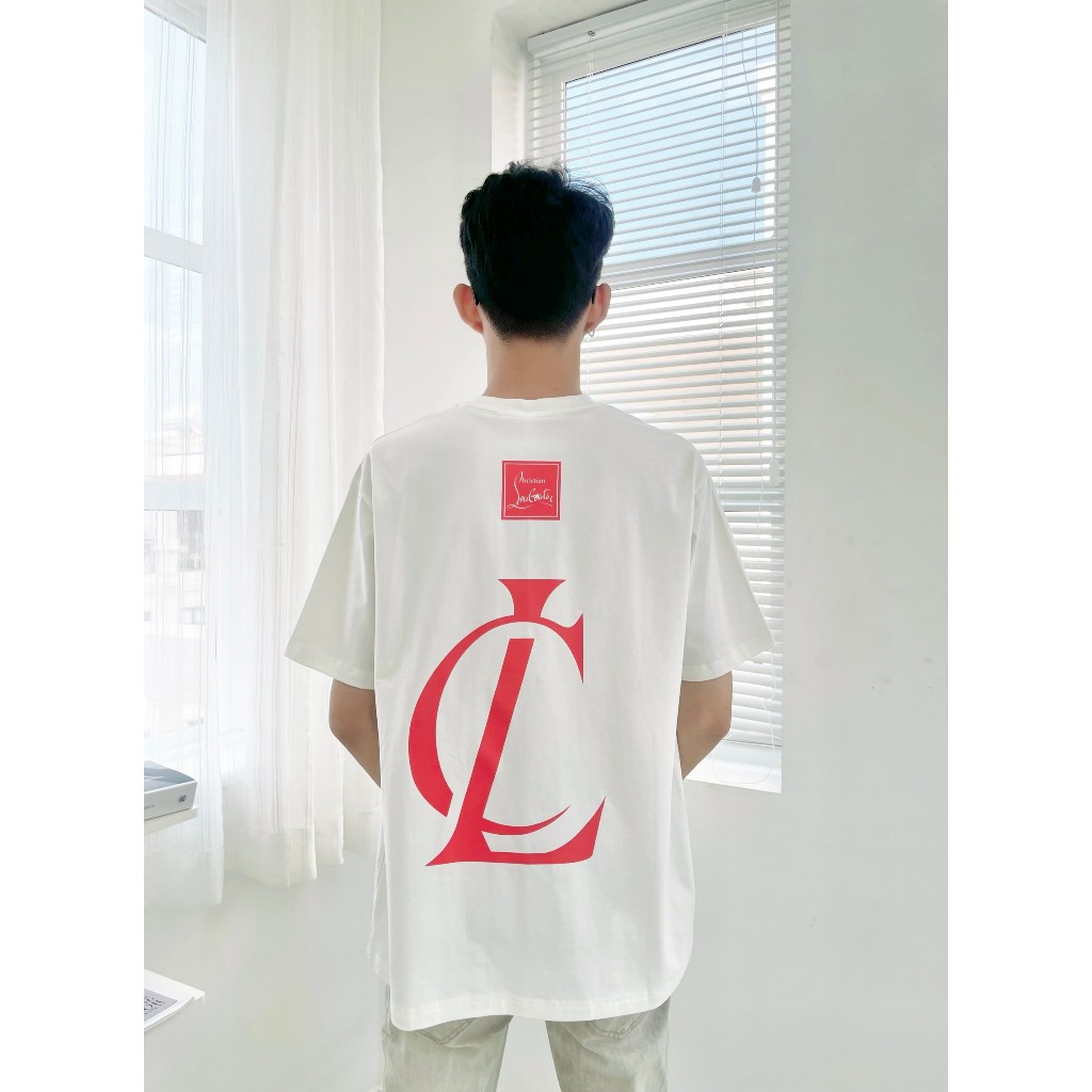 Áo thun tay lỡ Louboutin, áo phông unisex mam nữ