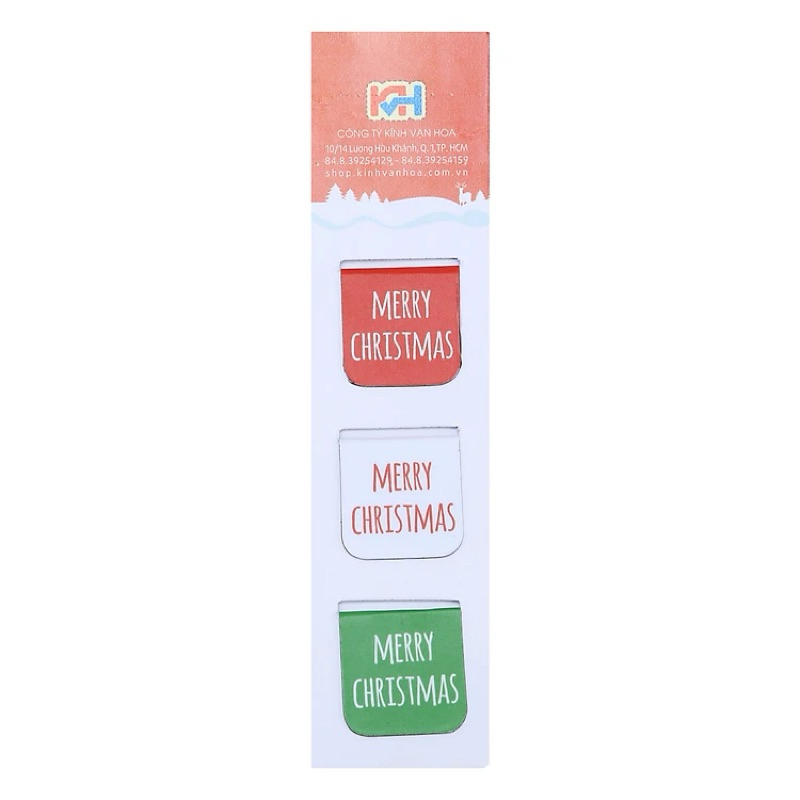 Bộ 3 Bookmark Nam Châm Kính Vạn Hoa