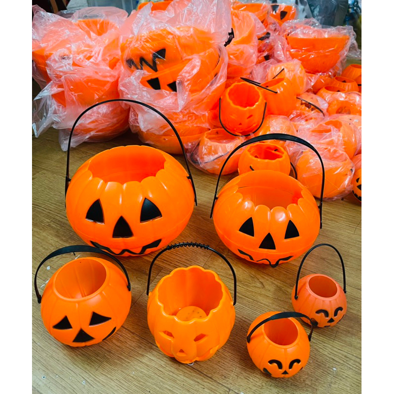 Giỏ bí ngô xách đựng kẹo chơi lễ hội halloween / giỏ xách bí ngô hoá trang HALLOWEEN