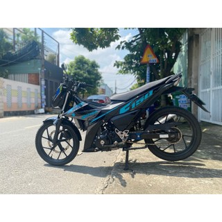 Tem Rời Satria màu đen xanh lục bảo xám