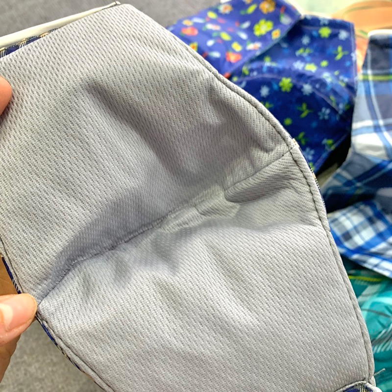 Khẩu trang vải đi mưa chống thấm nước hàng 2 lớp Nam nữ mang được