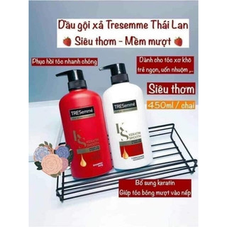 Cặp dầu gội+ dầu xả tóc tresemme 400ml hàng thái lan