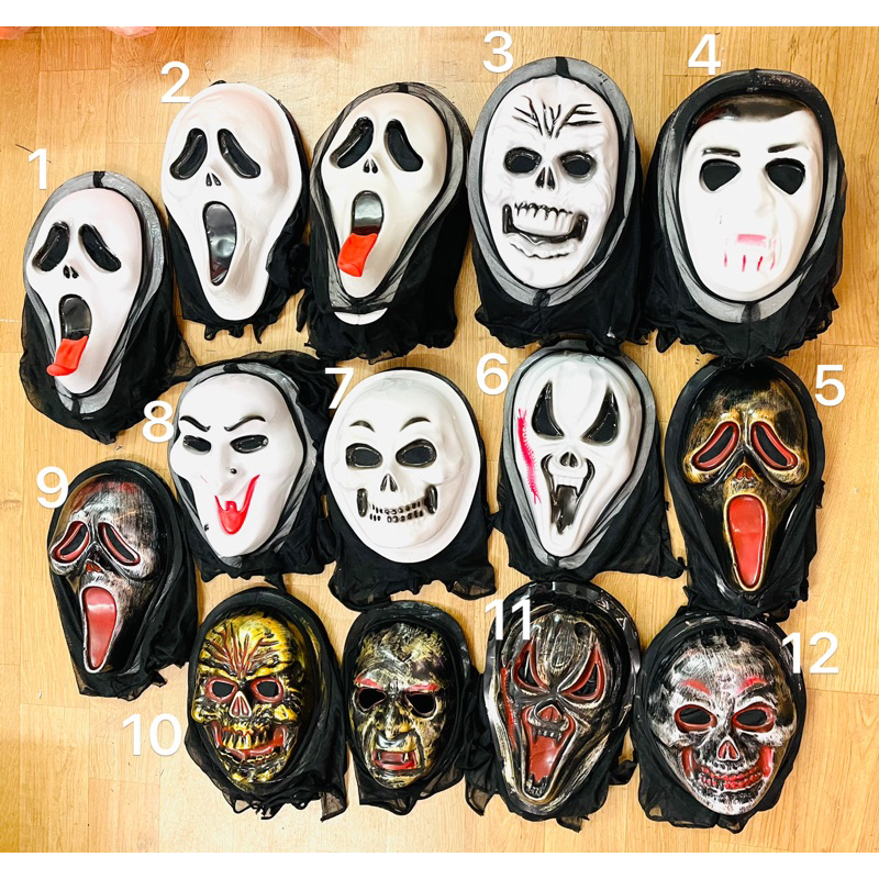 Trang phục halloween áo xương kèm mặt nạ hoá trang / Áo xương ma cosplay