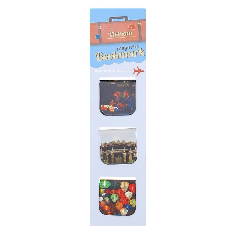 Bộ 3 Bookmark Nam Châm Kính Vạn Hoa