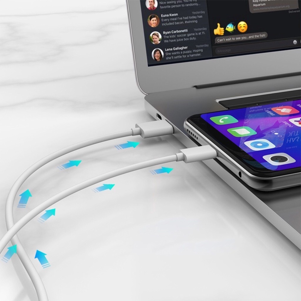 Cáp sạc điện thoại FYEO - sạc nhanh, sạc tiêu chuẩn tương thích với Iphone, Samsung, Oppo, Xiaomi.