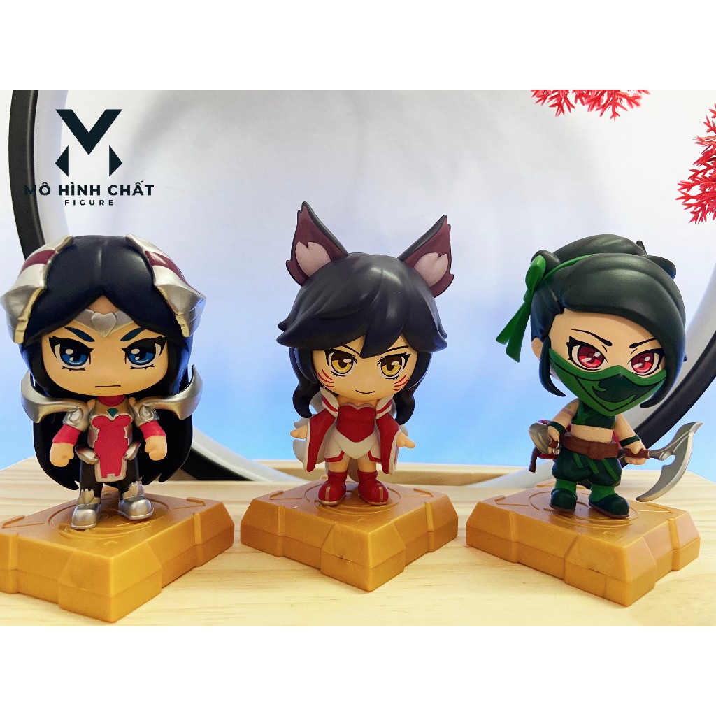 Blind Box Mô Hình Tướng LMHT Chính Hãng Vùng Đất Lonia - Mở Ra ngẫu Nhiên Ahri, Akali, Leesin, Zed, Irelia
