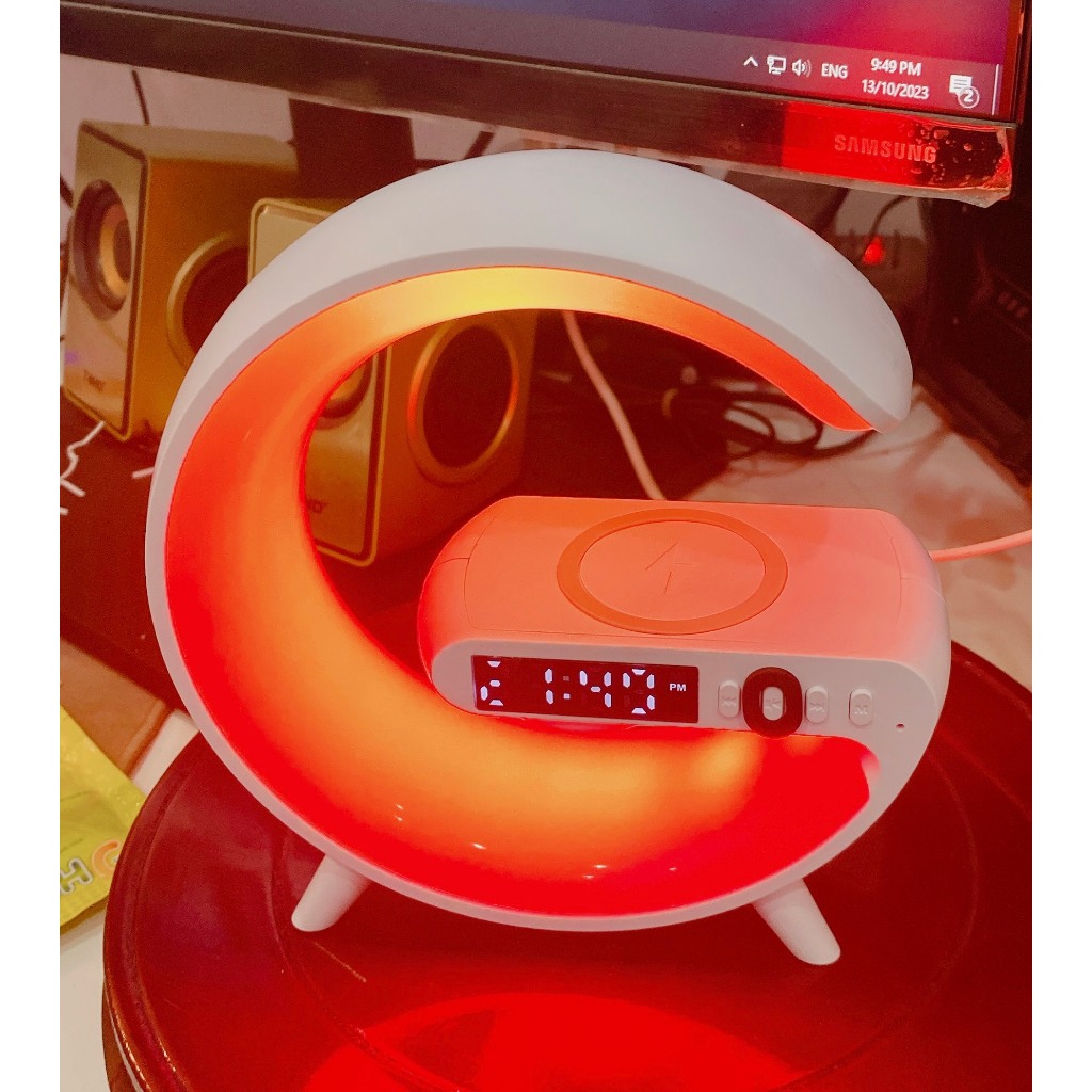 G63 Loa Bluetooth Chữ G Thông Minh - Loa Không Dây Kết Nối Điện Thoại Tích Hợp Đèn Led, Sạc Không Dây