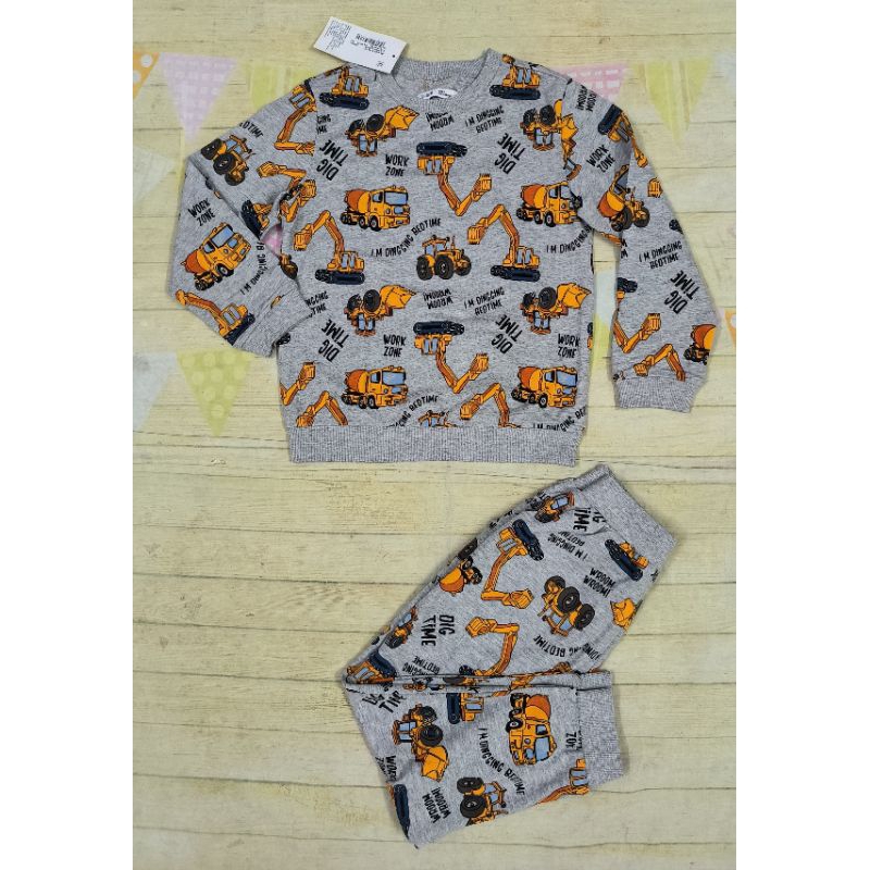 Bộ nỉ bé trai in hình Canifa