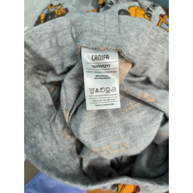 Bộ nỉ bé trai in hình Canifa
