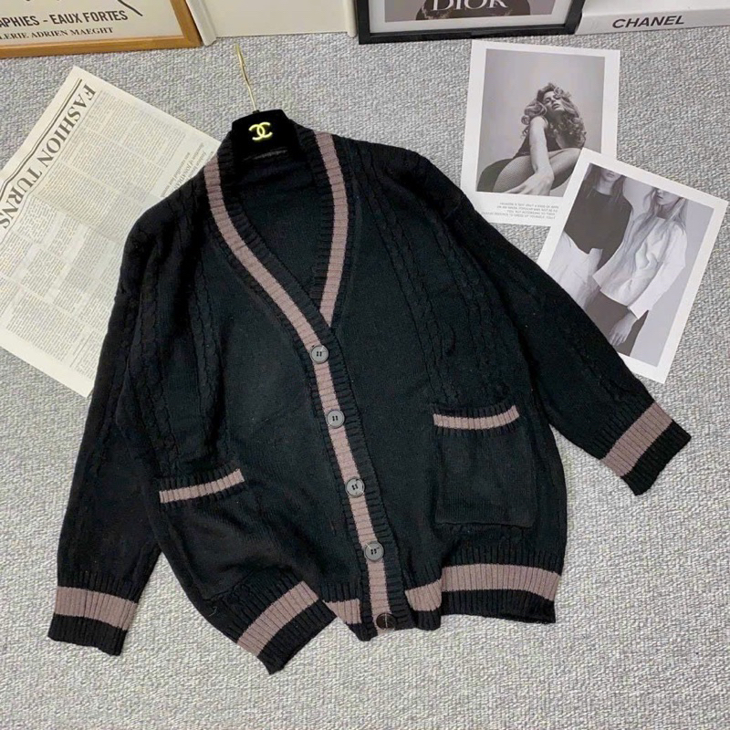 Áo khoác len lông viền 3 mầu