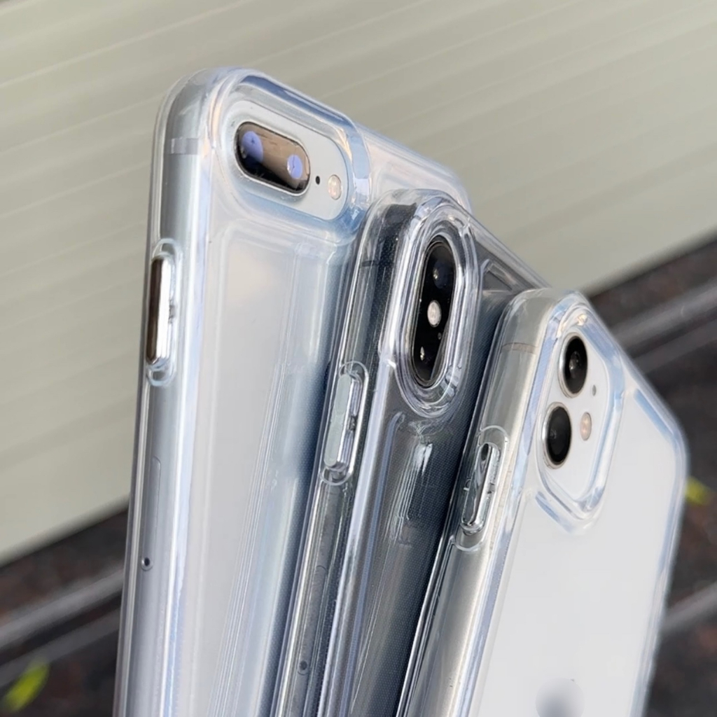 Ốp iphone dẻo viền vuông nút bấm kim loại 7/8/Se/7plus/8plus/x/xs/Xr/xsmax/11/12/13/14/15/pro/max/plus/Promax