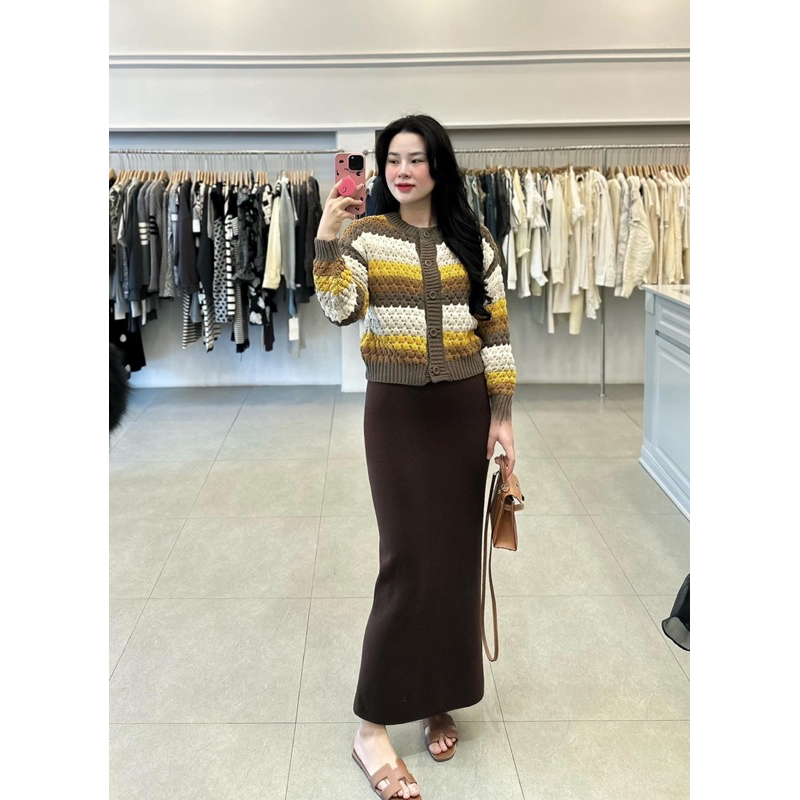 Chân váy dáng dài chất len mịn cao cấp 📸