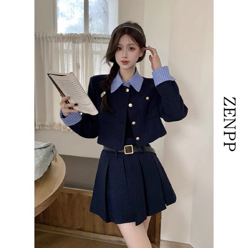 Sét dạ 3 món phối cổ tay kèm đai - 247store.vn - Set3monkemdai1377_P3K7