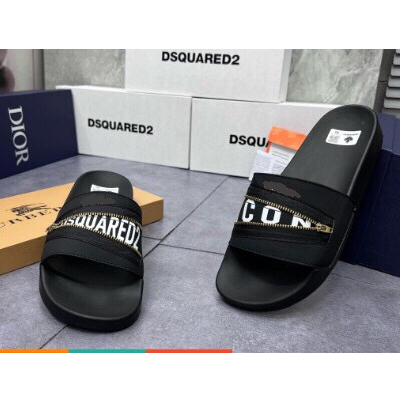 Dép Lê DSQ2 Khóa Ngang , DSQ2 khóa Zip ICON hàng nét chuẩn hot hhit 2023