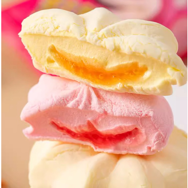 Kẹo Mashmallow 2 Vị Dâu/ Cam Losto