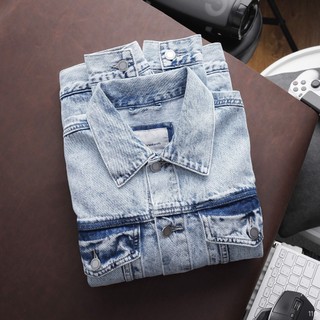 Áo Khoác Denim ICONDENIM Basic Dày Dặn - AKID0110
