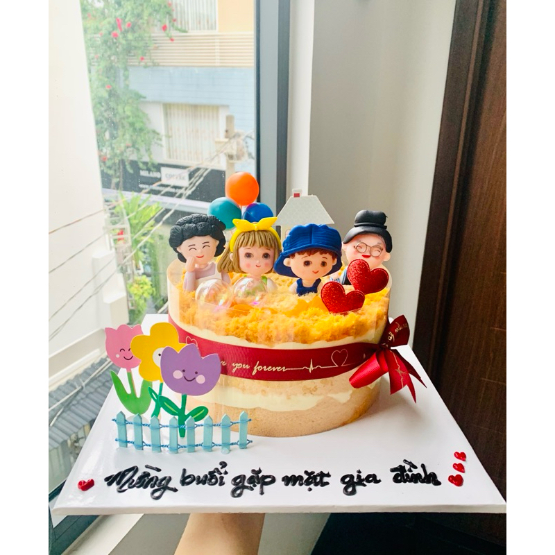 Bánh sinh nhật bông lan trứng muối sốt phô mai size 20cm