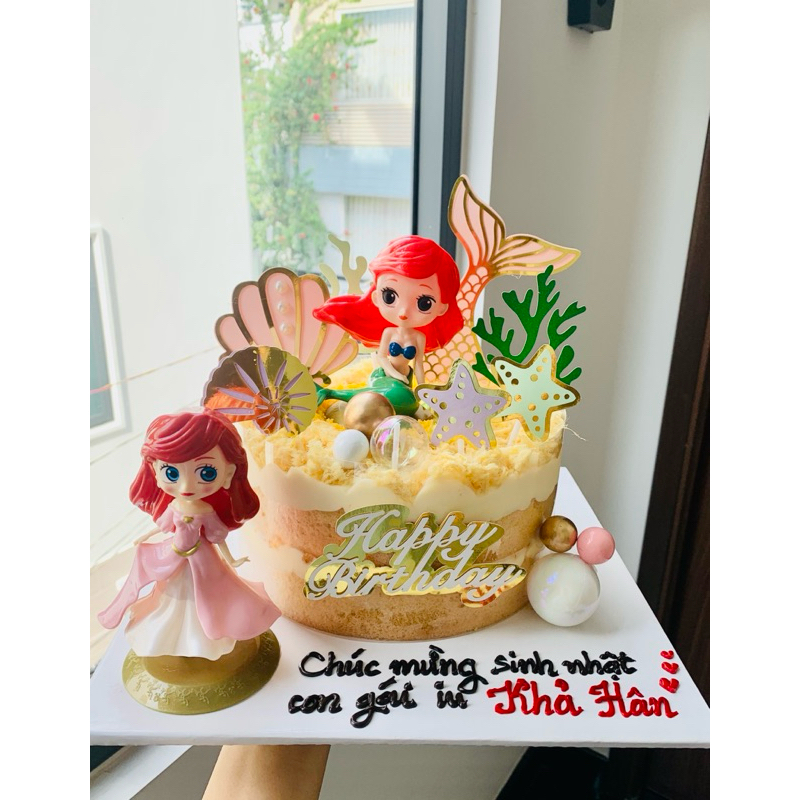 Bánh sinh nhật bông lan trứng muối sốt phô mai size 20cm