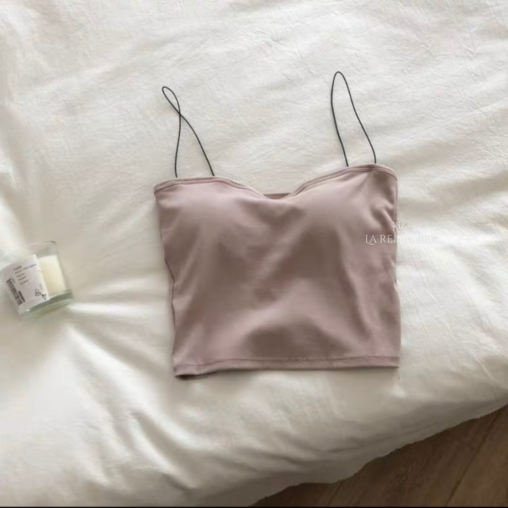 ÁO BRA hai dây sợi bún LA REINA BRA - LRAB040 chất liệu cotton co dãn thoải mái mặc hàng ngày