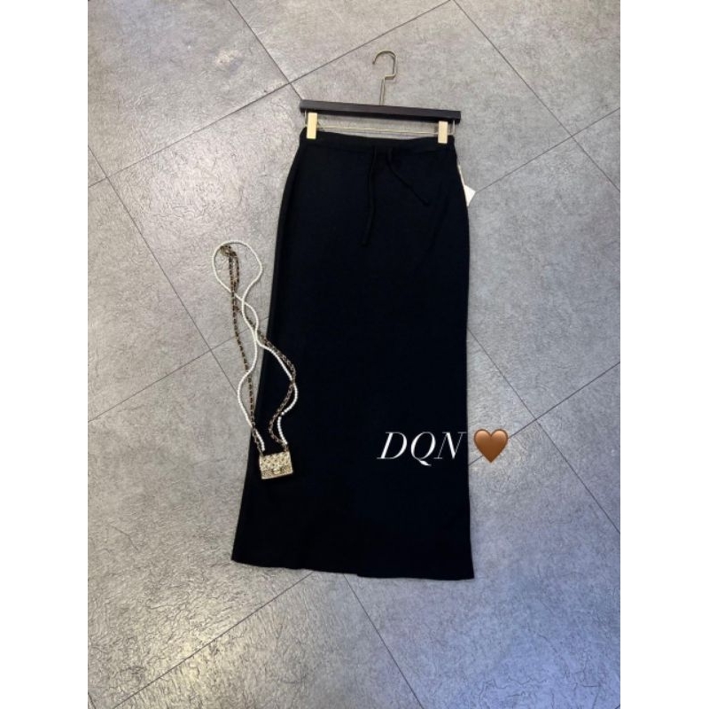 Chân váy len trơn dáng dài hàng QCL1
