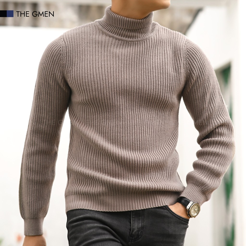 Áo len cao cổ Cosy Sweater chất liệu len lông thỏ form regular - THE GMEN ELEGANT EST 2017